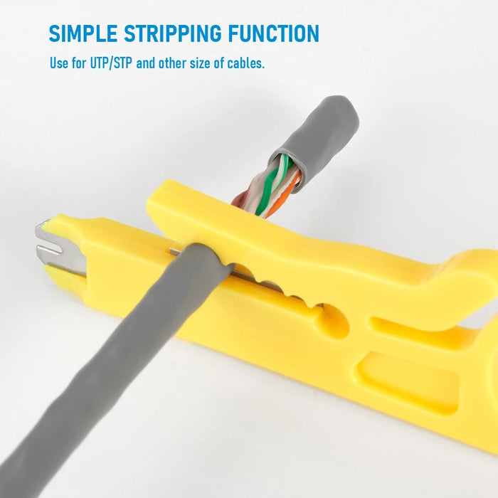 Juego de herramientas de prueba Lan RJ45, pelador de cables Ethernet - Quierox - Tienda Online