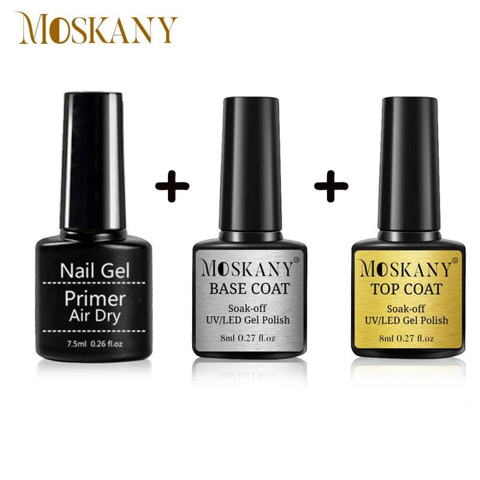 Juego de manicura de imprimación acrílica sin ácido con capa Base y capa superior - Quierox - Tienda Online