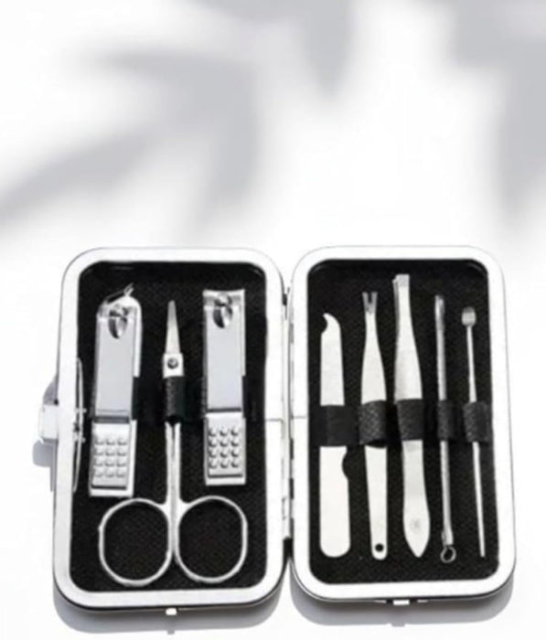 Juego de manicura para cortaúñas y pedicura, 8 piezas de acero inoxidable - Quierox - Tienda Online