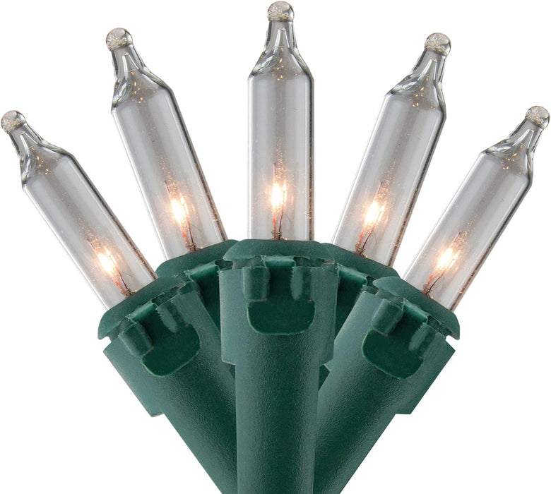 Juego de mini luces navideñas transparentes de 450 unidades, cable verde de 92 pies - Quierox - Tienda Online