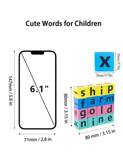 Juego de ortografía con bloques de madera, didácticas para emparejar letras del alfabeto - Quierox - Tienda Online