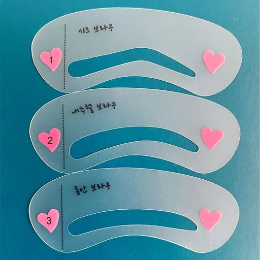 Juego de plantillas para cejas: 3 tipos de formas de cejas; ayuda a los principiantes a lograr cejas perfectas - Quierox - Tienda Online