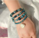 Juego de pulseras apilables de cuentas para mujer, conjunto de pulseras elásticas multicapa multicolor - Quierox - Tienda Online