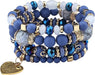 Juego de pulseras apilables de cuentas para mujer, conjunto de pulseras elásticas multicapa multicolor - Quierox - Tienda Online