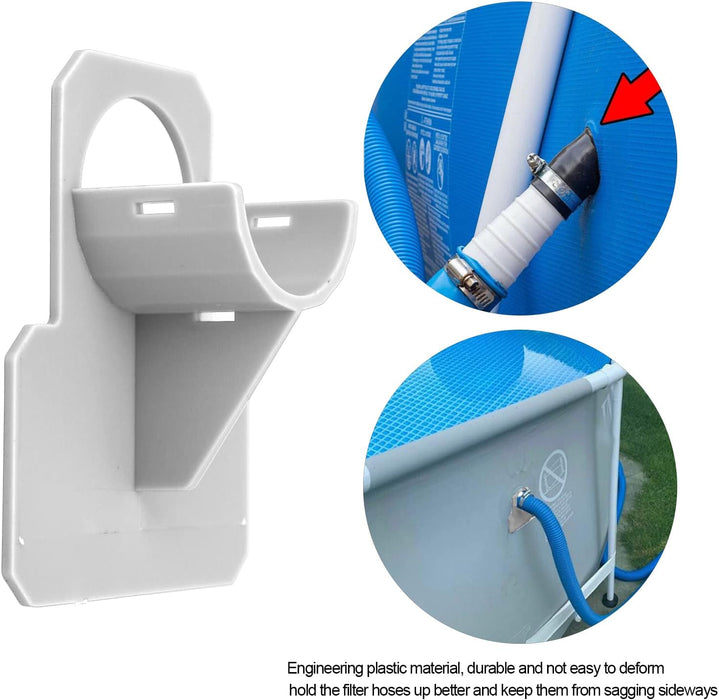 Juego de soportes para mangueras de piscina, soportes de plástico para mangueras de 30 a 38 mm - Quierox - Tienda Online