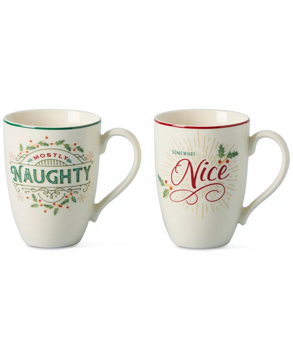 Juego de tazas Lenox Holiday Mr. & Mrs. y Naughty & Nice - Quierox - Tienda Online