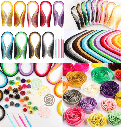 Juego de tiras de papel para acolchar de Color degradado, 100 tiras - Quierox - Tienda Online