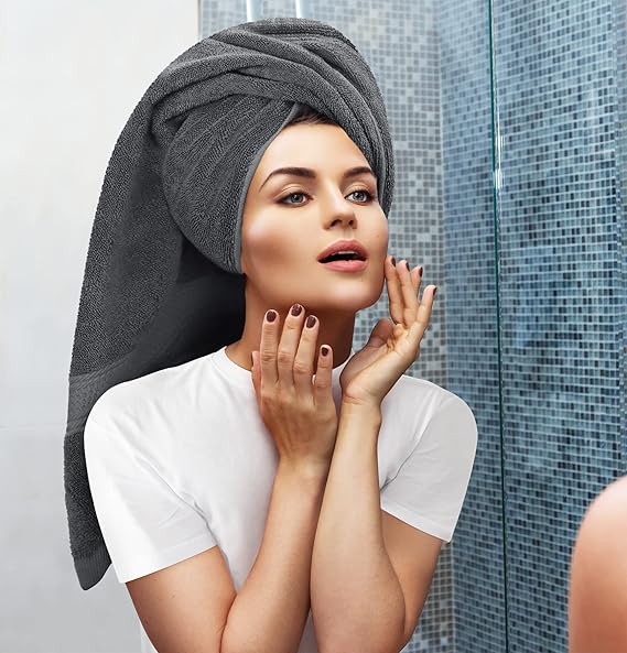 Juego de toallas de lujo Utopia Towels de 8 piezas: toallas de felpa majestuosas, súper absorbentes - Quierox - Tienda Online