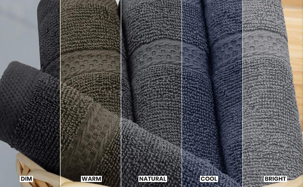 Juego de toallas de lujo Utopia Towels de 8 piezas: toallas de felpa majestuosas, súper absorbentes - Quierox - Tienda Online