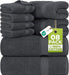 Juego de toallas de lujo Utopia Towels de 8 piezas: toallas de felpa majestuosas, súper absorbentes - Quierox - Tienda Online
