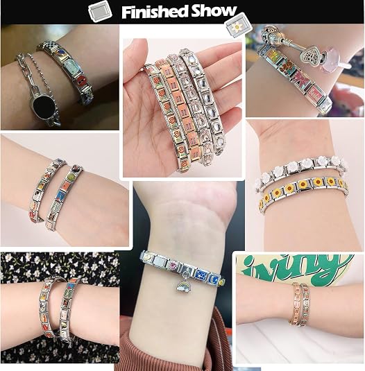 Juegos de pulseras italianas modular con 20 dijes - Quierox - Tienda Online