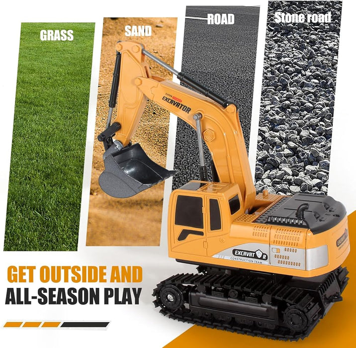 Juguete de excavadora con control remoto para niños، para niños con pala de metal - Quierox - Tienda Online