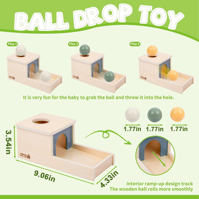 Juguete de madera Montessori Adena para bebés de 6 a 12 meses - Quierox - Tienda Online