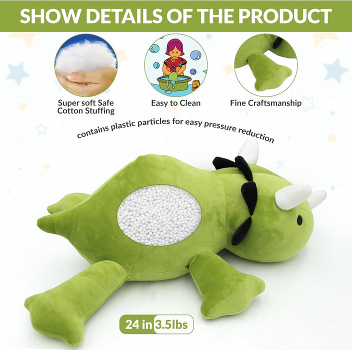 Juguete de peluche de dinosaurio, animal de peluche suave y tierno, almohada para niños - Quierox - Tienda Online