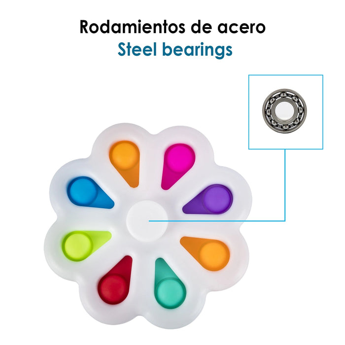 Juguete sensitivo desestresante, burbujas de silicona para apretar y pulsar - Quierox - Tienda Online