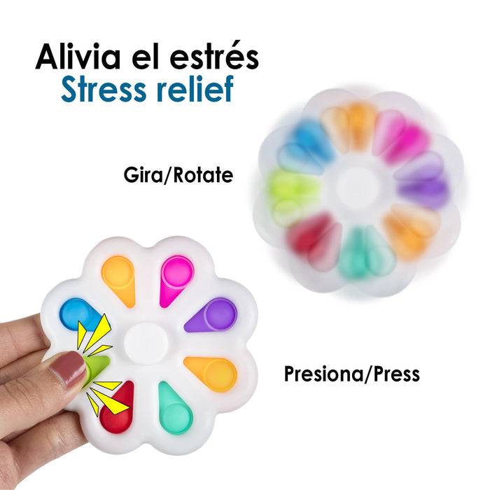 Juguete sensitivo desestresante, burbujas de silicona para apretar y pulsar - Quierox - Tienda Online