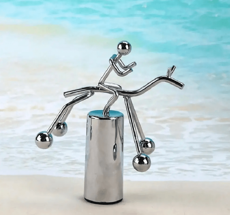 Juguetes de equilibrio de física, Bola de equilibrio creativa, estatuilla de pareja de hierro - Quierox - Tienda Online