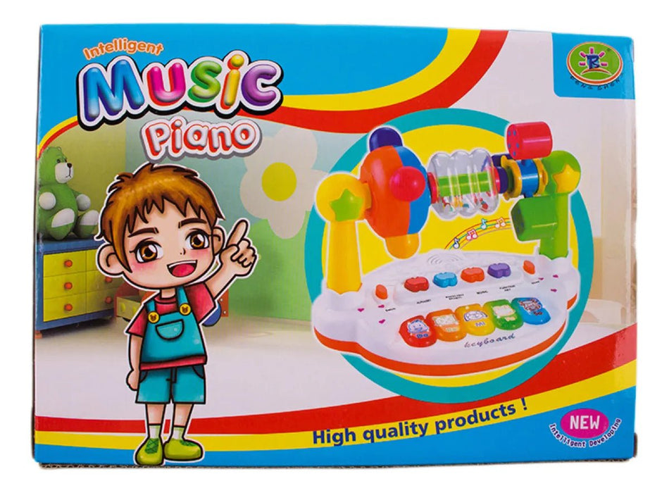 Juguetes educativos para bebés, juego de actividades, piano, teclado de 5 teclas, juguetes para niños - Quierox - Tienda Online