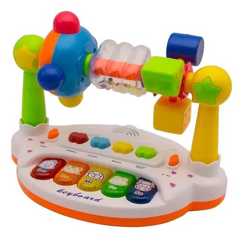 Juguetes educativos para bebés, juego de actividades, piano, teclado de 5 teclas, juguetes para niños - Quierox - Tienda Online