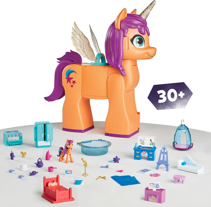 Juguetes My Little Pony, Set de Juego Revelado de Sunny, Muñecas Transformables de 25 Pulgadas de Altura y Juguetes Interactivos para Niñas - Quierox - Tienda Online