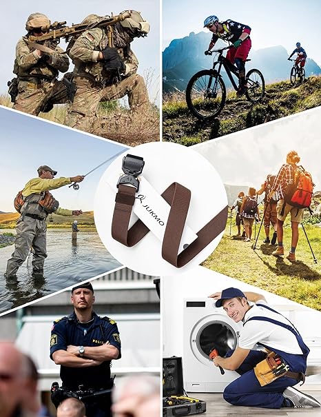 JUKMO Cinturón Militar de Senderismo de 3,8 cm con Hebilla de Liberación Rápida - Quierox - Tienda Online