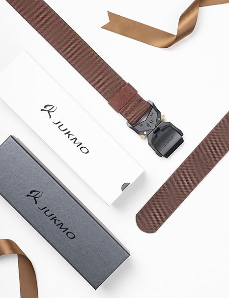 JUKMO Cinturón Militar de Senderismo de 3,8 cm con Hebilla de Liberación Rápida - Quierox - Tienda Online