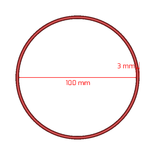 Juntas tóricas métricas FKM, V1003 - 3X100 Durómetro 75, negro (Viton®) - Quierox - Tienda Online