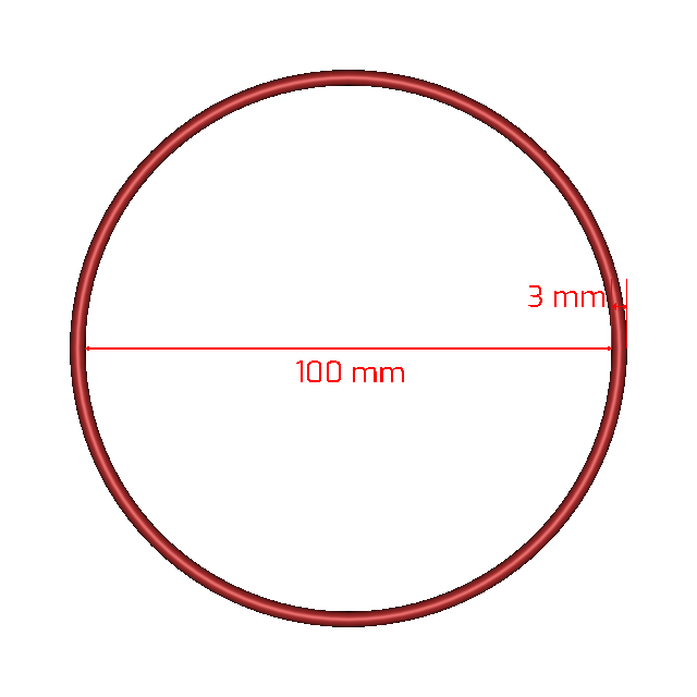 Juntas tóricas métricas FKM, V1003 - 3X100 Durómetro 75, negro (Viton®) - Quierox - Tienda Online