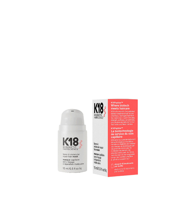 K18 Mini mascarilla capilar sin enjuague para reparación molecular 15ml