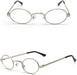 Kachawoo - Gafas pequeñas ovaladas para hombre y mujer, montura de metal retro - Quierox - Tienda Online