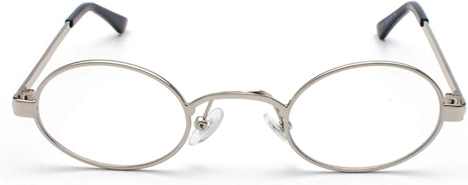 Kachawoo - Gafas pequeñas ovaladas para hombre y mujer, montura de metal retro - Quierox - Tienda Online