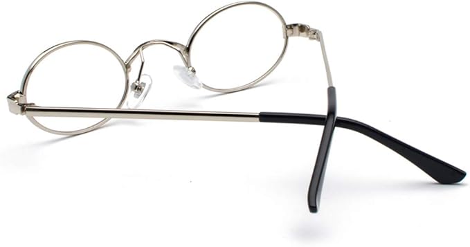Kachawoo - Gafas pequeñas ovaladas para hombre y mujer, montura de metal retro - Quierox - Tienda Online