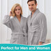 KAHAF COLLECTION Bata de baño de rizo de algodón para mujeres y hombres - Quierox - Tienda Online