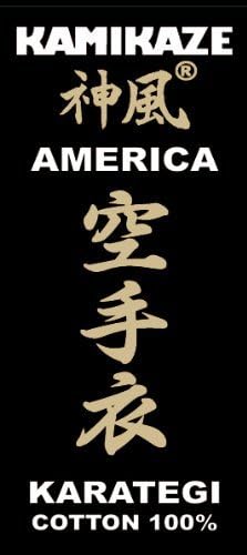 KAMIKAZE América Karate Gi Uniforme Blanco 100% Algodón - Quierox - Tienda Online