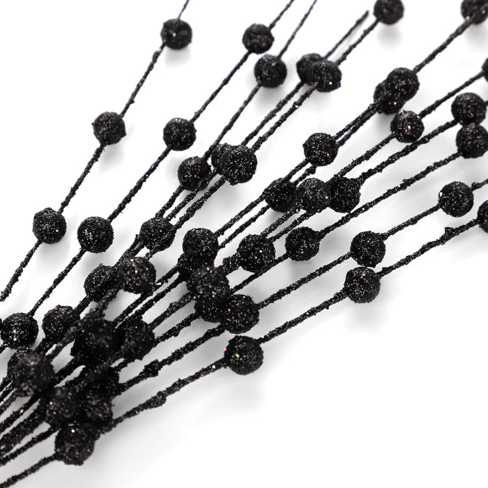 Kemengsuer 10 piezas de tallos de bayas con purpurina navideña - Quierox - Tienda Online