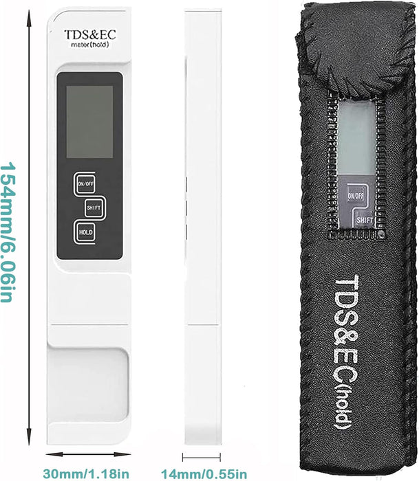 KEWAYO TDS Medidor Digital de Agua 3 en 1 Herramienta de Prueba de Precisión del Agua - Quierox - Tienda Online