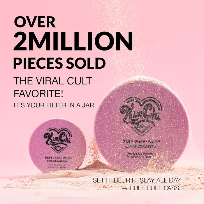 Kimchi Chic Beauty Puff Puff Pass Set y Polvo Fijador Bake para Maquillaje, - Quierox - Tienda Online