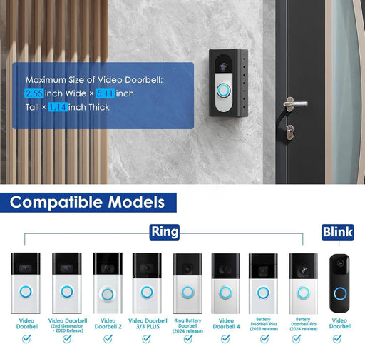 KIMILAR Kit de montaje de timbre inalámbrico, soporte de montaje de timbre de video - Quierox - Tienda Online