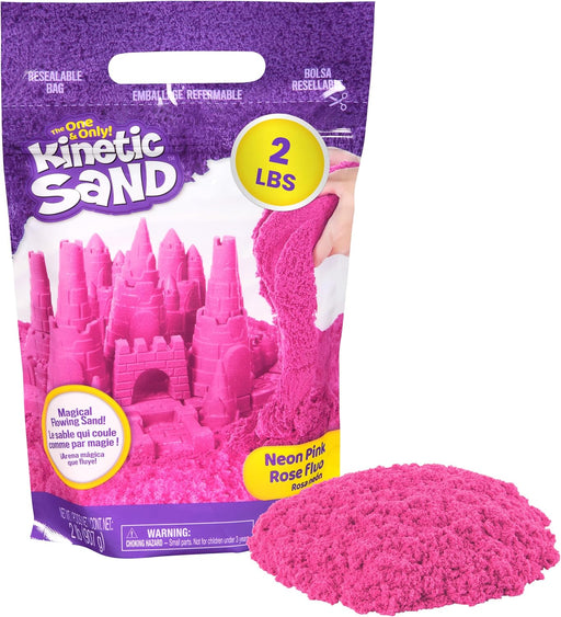 Kinetic Sand 2 libras de arena rosa moldeable para jugar - Quierox - Tienda Online