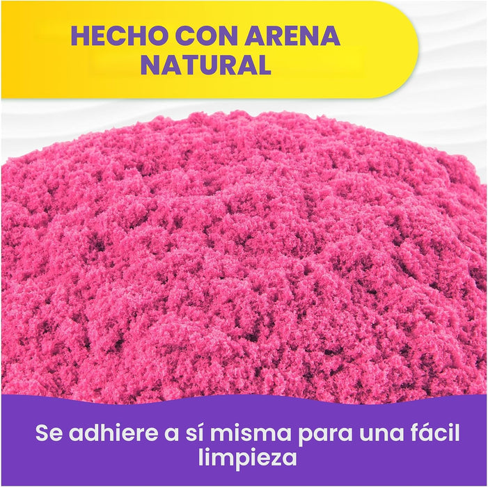 Kinetic Sand 2 libras de arena rosa moldeable para jugar - Quierox - Tienda Online