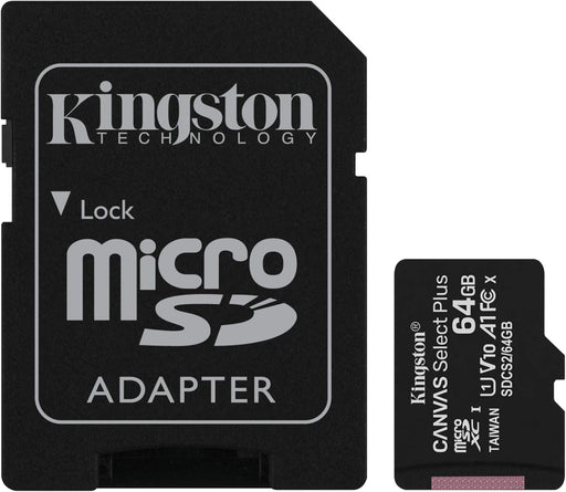Kingston Tarjeta microSDXC Canvas Select Plus de 64 GB - Quierox - Tienda Online