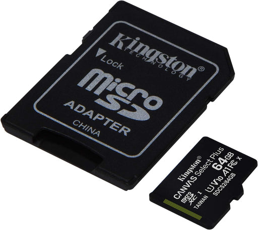 Kingston Tarjeta microSDXC Canvas Select Plus de 64 GB - Quierox - Tienda Online