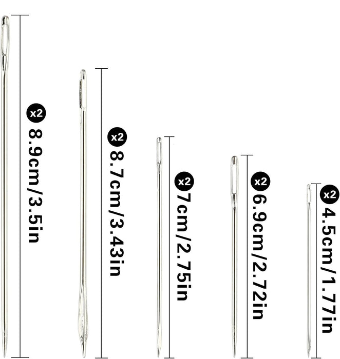 Kit de 10 agujas de coser a mano resistentes - Quierox - Tienda Online