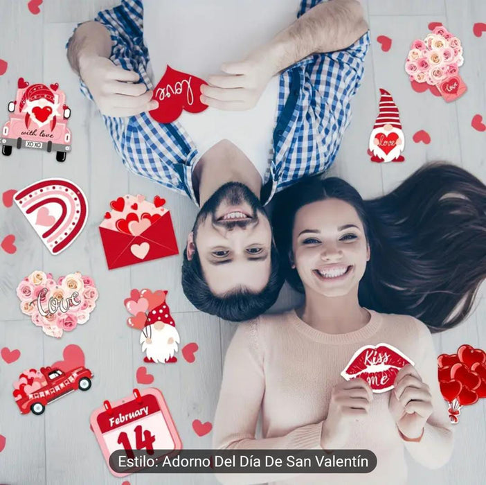 KIT de 24pcs adorno de san valentin - Quierox - Tienda Online