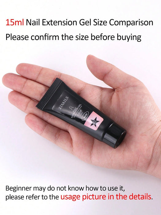 Kit de 25 extensiones de gel para uñas, gel acrílico polivinílico rosa perla, gel de construcción - Quierox - Tienda Online