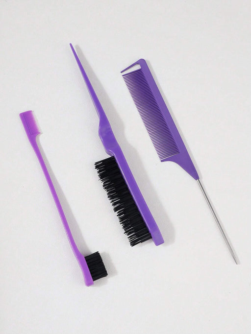 Kit de 3 piezas para peinar el cabello, incluye peine de cola puntiaguda, cepillo para cardar - Quierox - Tienda Online