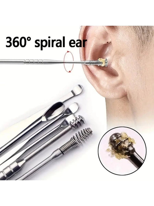 kit de 6 herramientas para la eliminación de cerumen y limpieza de oído - Quierox - Tienda Online