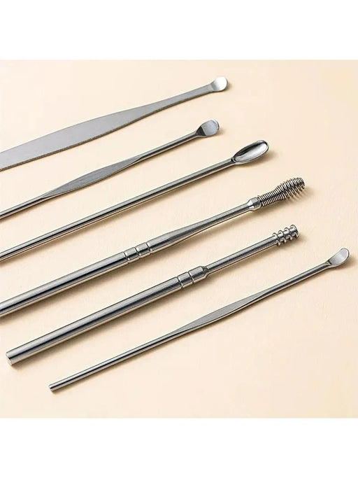 kit de 6 herramientas para la eliminación de cerumen y limpieza de oído - Quierox - Tienda Online