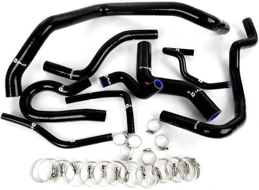Kit de 9 mangueras de radiador de silicona negra TT Racing para Honda Civic Serie D D15 D16 EG EK TT1303DBK - Quierox - Tienda Online
