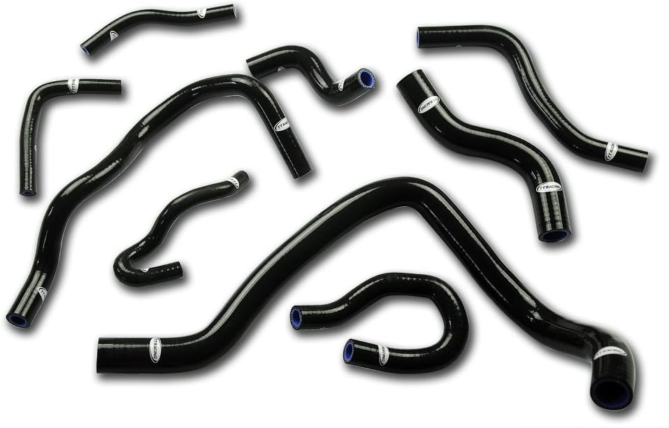 Kit de 9 mangueras de radiador de silicona negra TT Racing para Honda Civic Serie D D15 D16 EG EK TT1303DBK - Quierox - Tienda Online